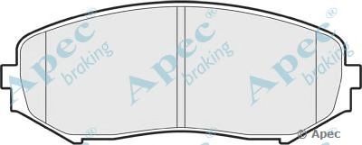 APEC BRAKING pad1596 -  Комплект тормозных колодок, дисковый тормоз